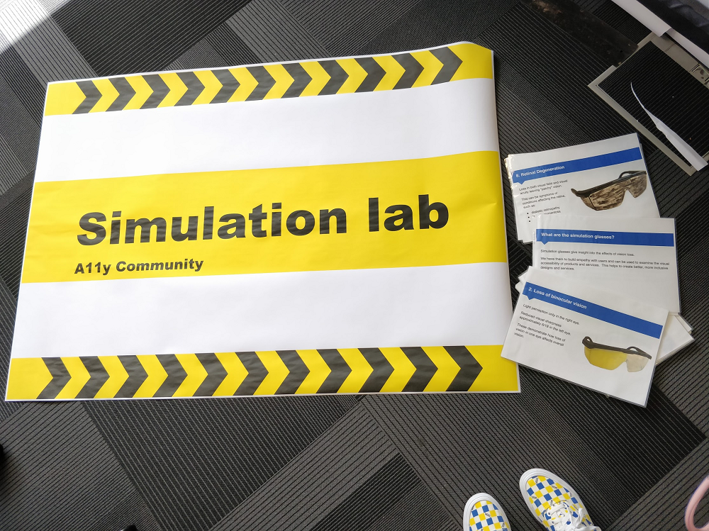 Picture of Simulation lab sign